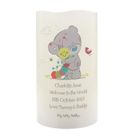 Personalised Tiny Tatty Teddy Cuddle Bug LED Candle £14.99